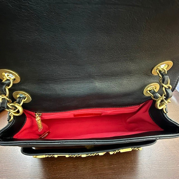 CHANEL Medium Quilted Logo Enchained Flap Bag Calfskin includes dustbag / box - Picture 15 of 16